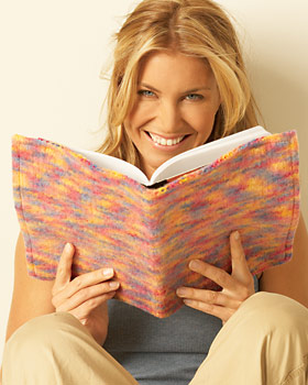 Felted Knit Journal Cover