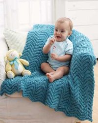 Knit Ripple Blanket