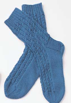 Knit Cable Socks for Men
