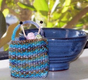 Mini Knitting Tote
