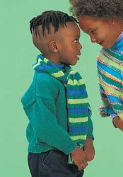 Classic Kids Pullover and Scarf