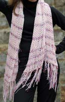 Pink Open Weave Scarf