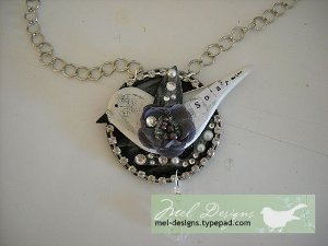 mixed media necklace