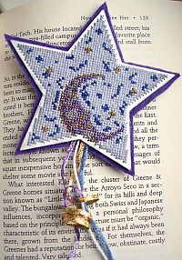 Night Sky Bookmark Cross Stitch