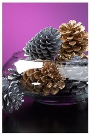 Glittering Holiday Pinecones
