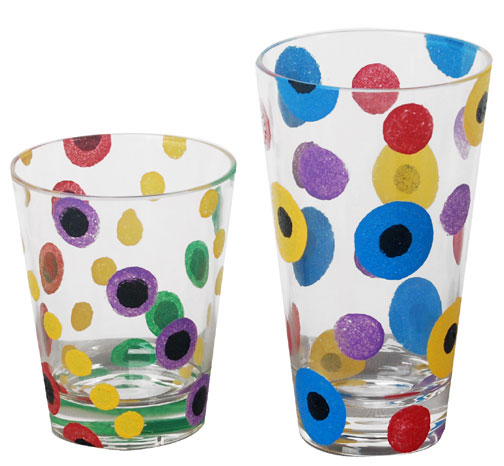 Spotted Painted Drink Tumblers
