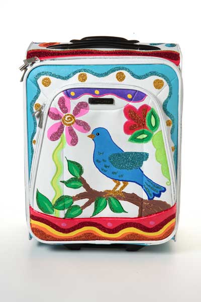 Springtime Painted Suitcase