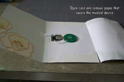 Repurposed Musical Card