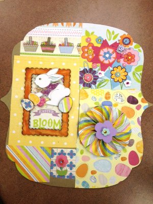 easter letter press tray