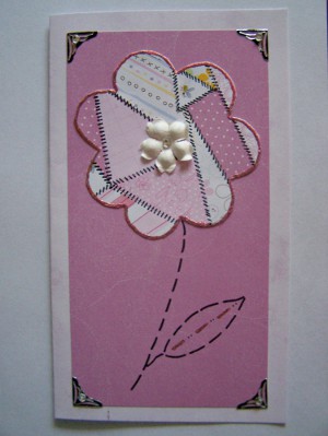Patchwork Flower Card