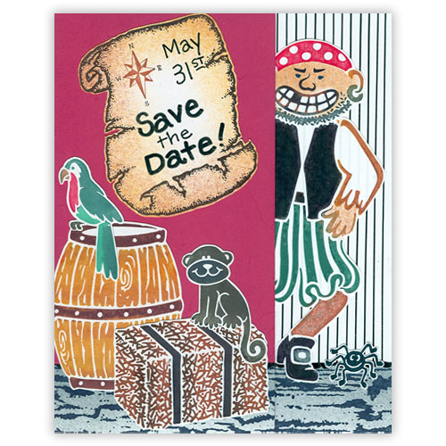 Pirate Invite Stamp Card