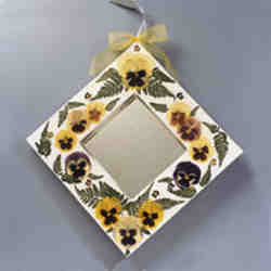 Pressed Flower Mirror