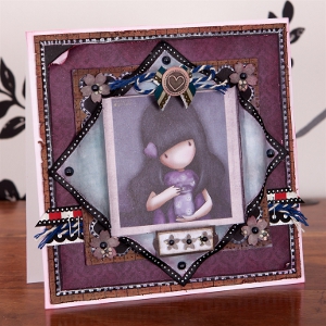 pretty purple princess card