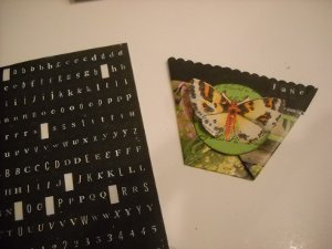 Repurposed Magazine Gift Bag Block Letters