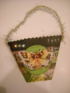 Repurposed Magazine Gift Bag Finished