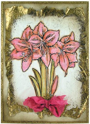 amaryllis card