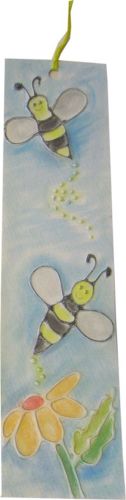 Bees Glue Embossed Bookmark 