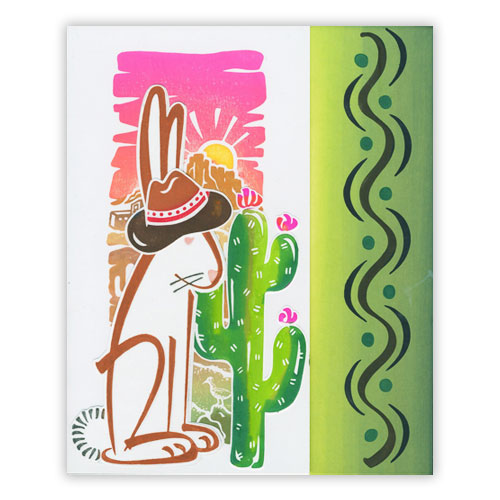  Bunny Cactus Card