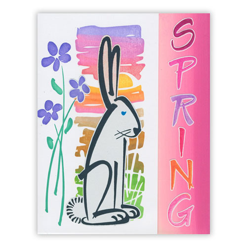 Easter Bunny Spring Card