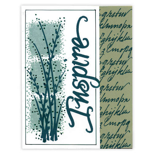 Green Inspire Stamp Card
