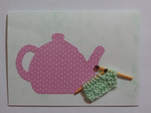 The Joy of Tea and Knitting Card