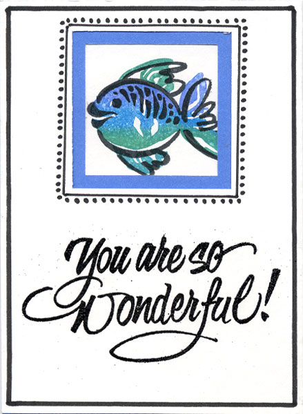 Trifold Fish Stamp Card