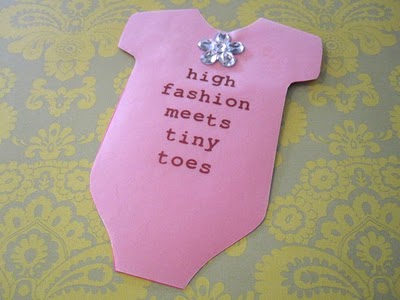 High Fashion Baby Shower Invitation