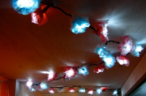 Tissue Pom Lights