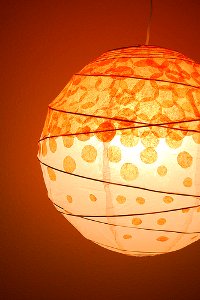 Polka Dot Tissue Lantern