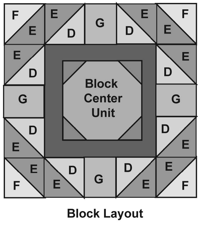 Belvedere Quilt Block Layout