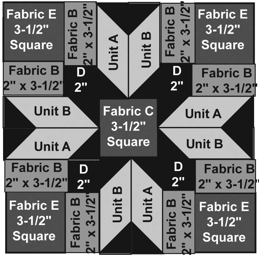 Tuscany Quilt Diagram