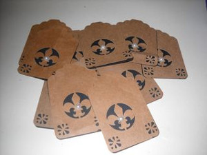 Recycled Grocery Bag Gift Tags