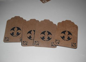 Recycled Grocery Bag Gift Tags