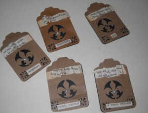 Recycled Grocery Bag Gift Tags