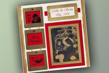 Vintage Santa Scrapbook Layout