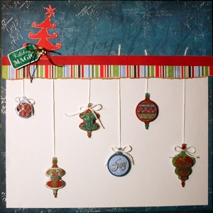 Holiday Magic Scrapbook Layout