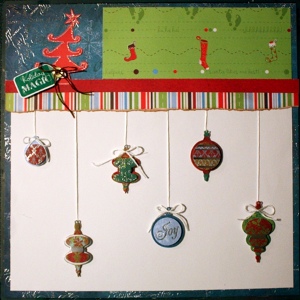Holiday Magic Scrapbook Layout