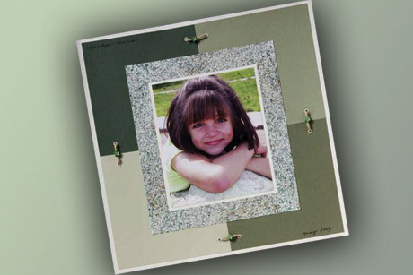 Portrait Page Scrapbook Layout