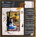 October Scrapbook Page