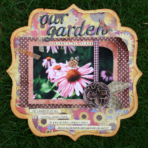 Our Garden Scrapbook Layout