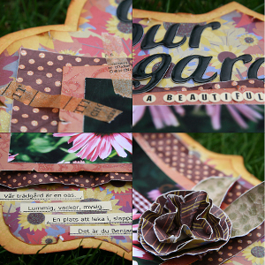 Our Garden Scrapbook Layout