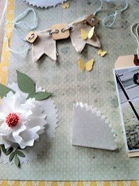 Tissue Paper Flower Embellishment 