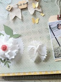 Tissue Paper Flower Embellishment 