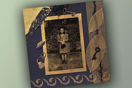 Vintage Scrapbook Layout