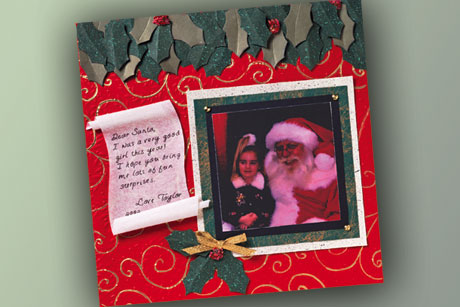 Dear Santa Scrapbook Page