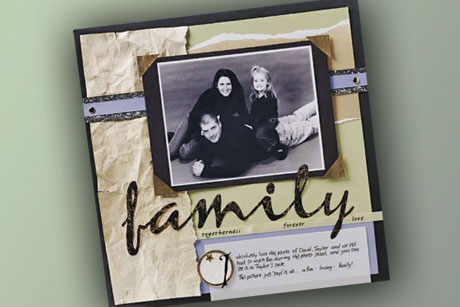 Family Scrapbook Layout