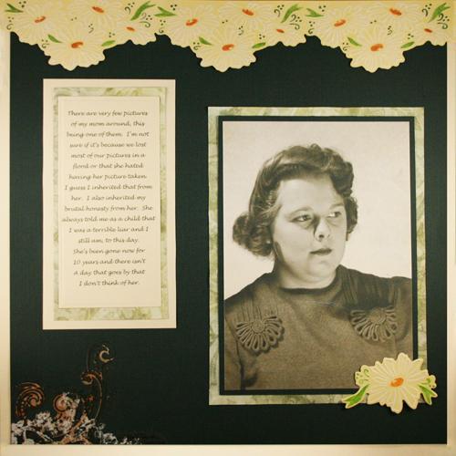 Mother Scrapbook Layout