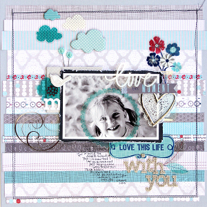 love this moment scrapbook page