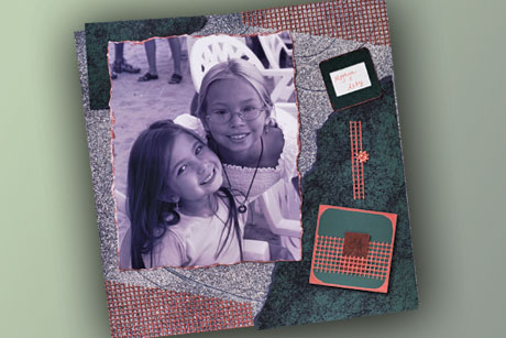 Textured Scrapbook Layout