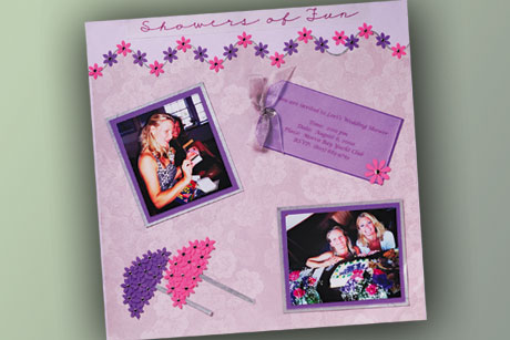 Girly Scrapbook Layout